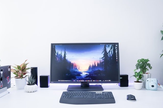 work from home computer set up