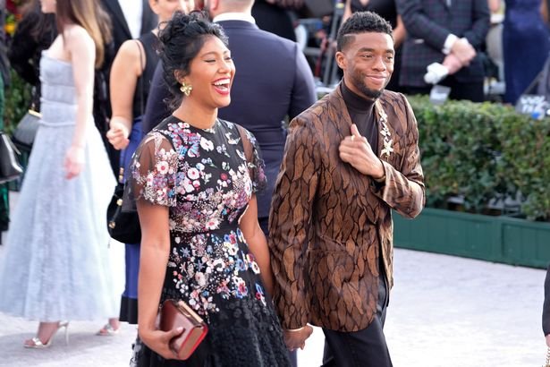 Chadwick and Simone at an event