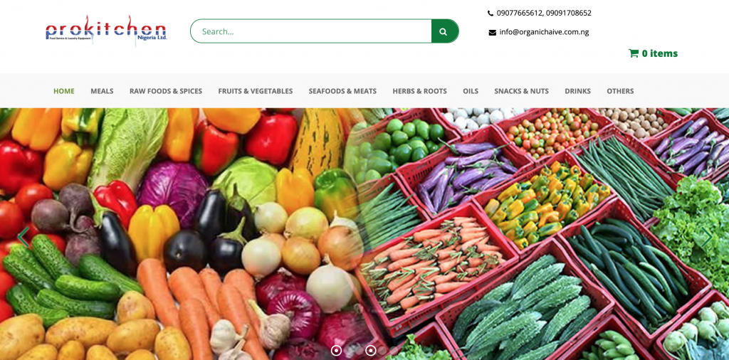 grocery shop online and pick up from organic haive