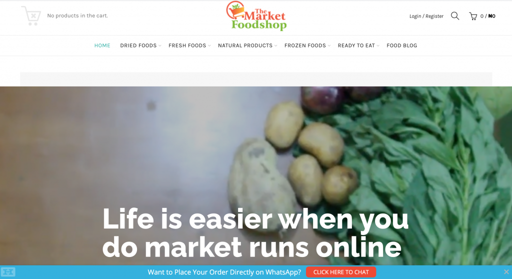 grocery shop online and pick up in Nigeria