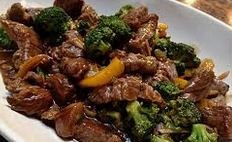 Fried Beef with Broccoli florets