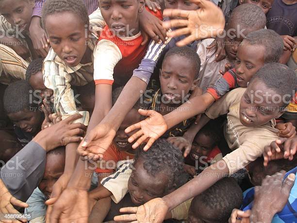 Picture of destitute African children