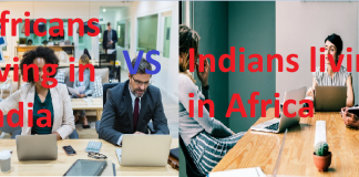 Comparing the experience of Africans living in India versus the experience of Indians living in Africa