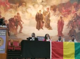 The Guineans in America are on a Mission Stage