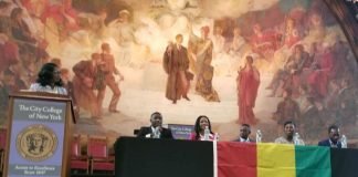 The Guineans in America are on a Mission Stage