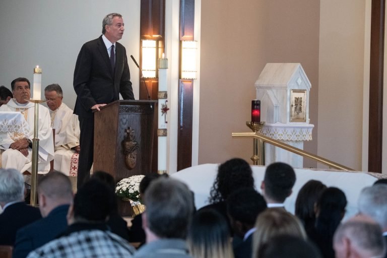 NYC Mayor Eulogized the Slain NYPD- Detective Brian MULKEEN