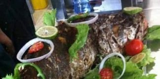 African grilled fish